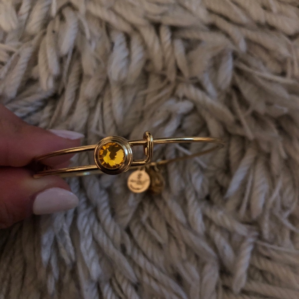 Gold citrine birthstone Alex & ani